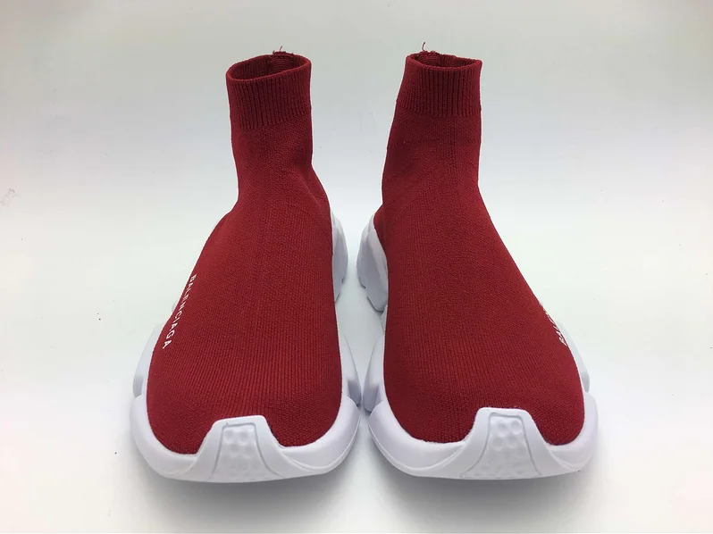 Balenciaga Stretch Mesh High Top Sneakers for Unisex in Red Balenciaga Stretch Mesh High Top Sneakers for Unisex in Red