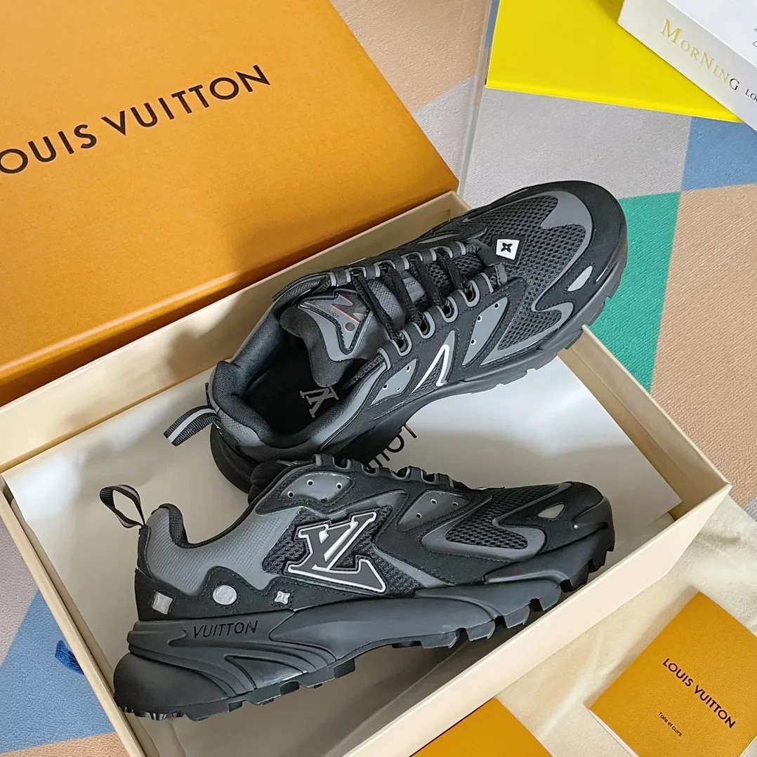 Louis Vuitton LV Runner Tatic Sneaker Black LV 1A9UNT Louis Vuitton LV Runner Tatic Sneaker Black LV 1A9UNT