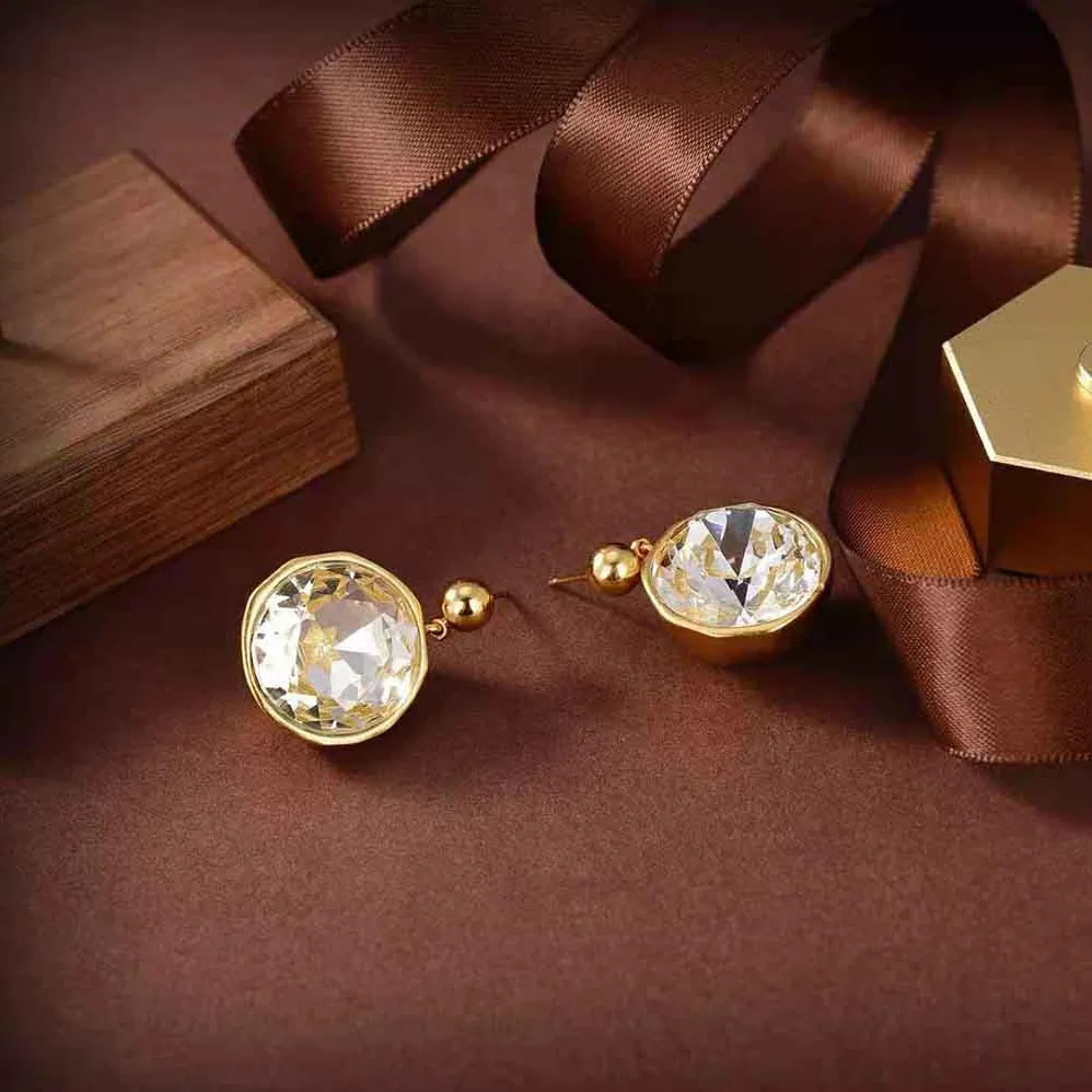 Loewe Sphere Earrings in Crystal and Metal for Women Loewe Sphere Earrings in Crystal and Metal for Women