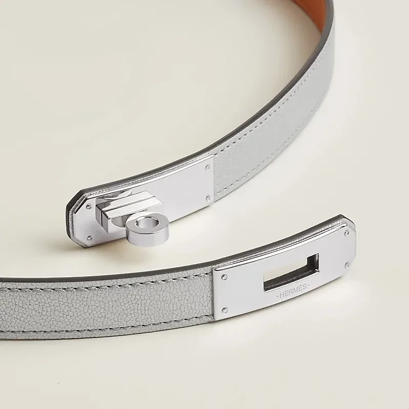 Hermes Kelly 18 Belt Silver