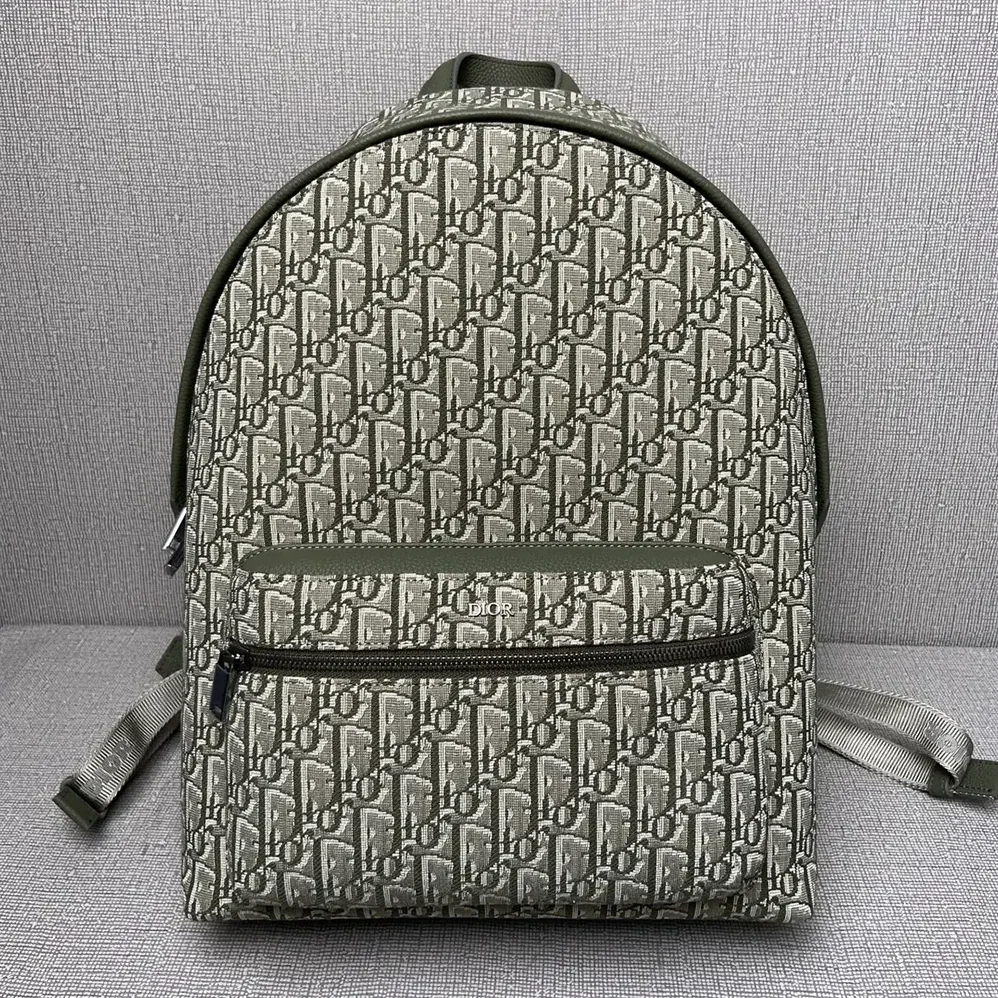 Dior Rider Backpack Khaki Dior Oblique Jacquard for Men Dior Rider Backpack Khaki Dior Oblique Jacquard for Men