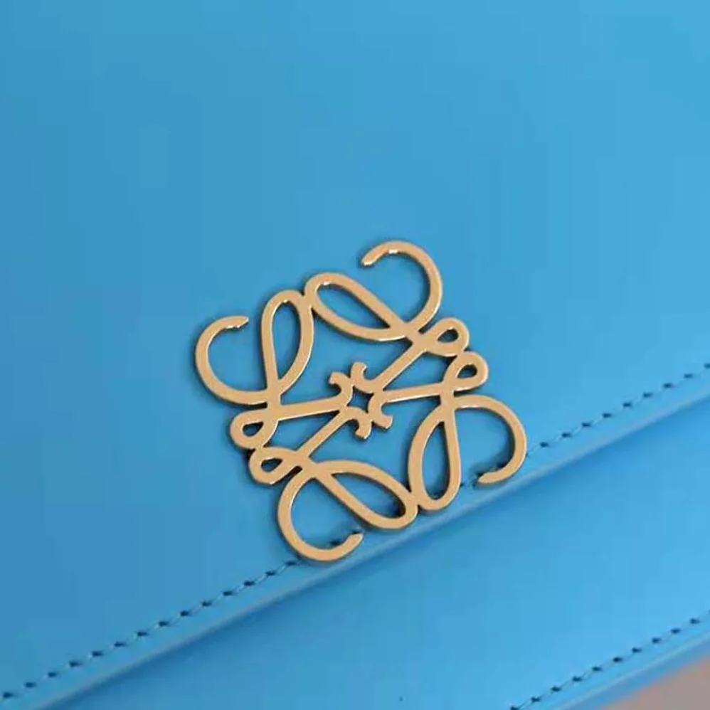 Loewe Goya Bag in Silk Calfskin for Women in Blue Loewe Goya Bag in Silk Calfskin for Women in Blue