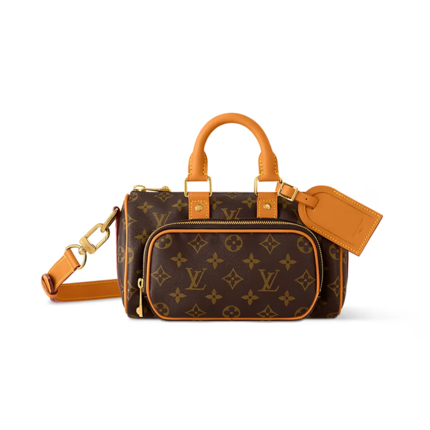 Louis Vuitton Keepall Cargo 25 Travel Bag in Brown Monogram Gold Hardware