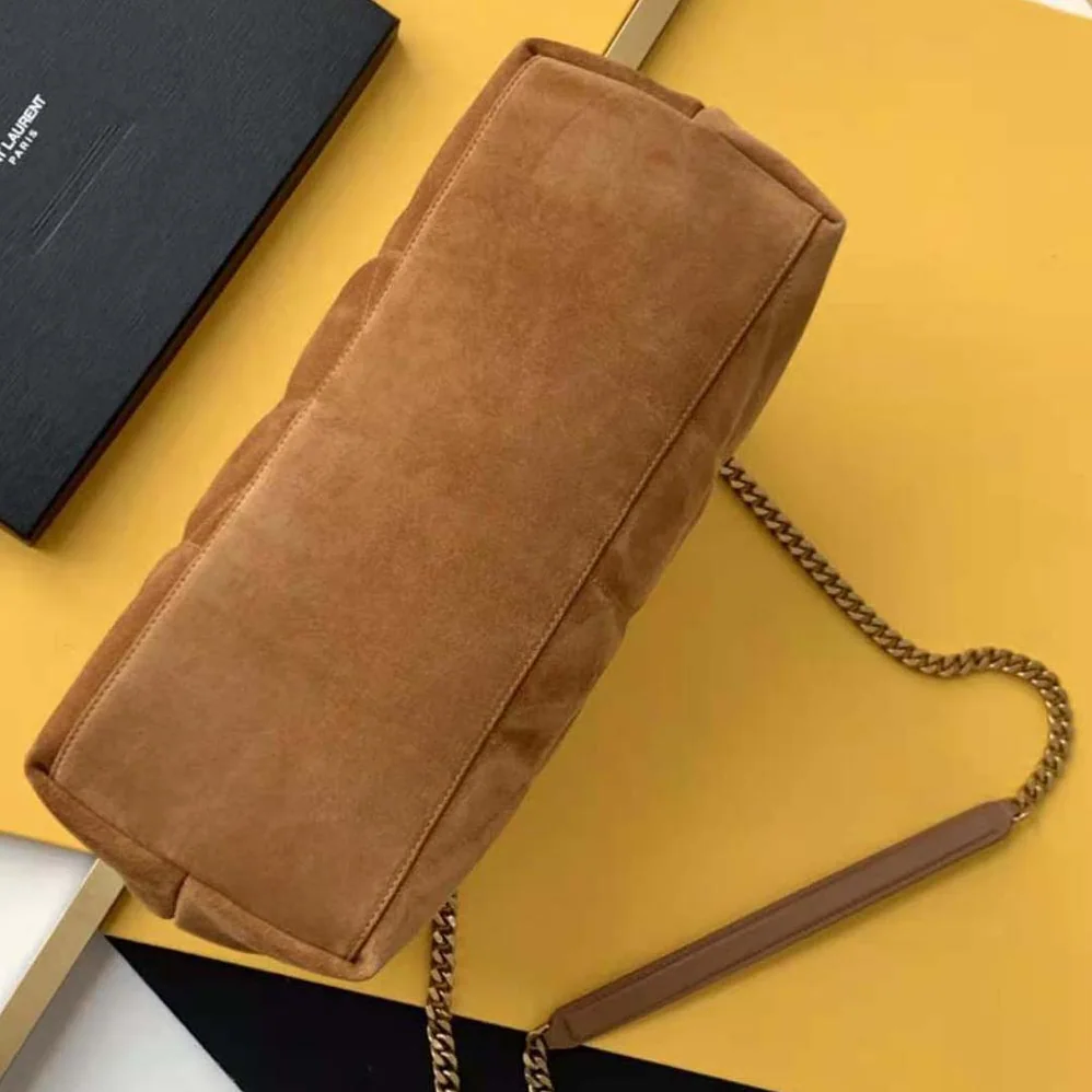 Saint Laurent YSL Puffer Small Bag in Quilted Suede for Women Saint Laurent YSL Puffer Small Bag in Quilted Suede for Women