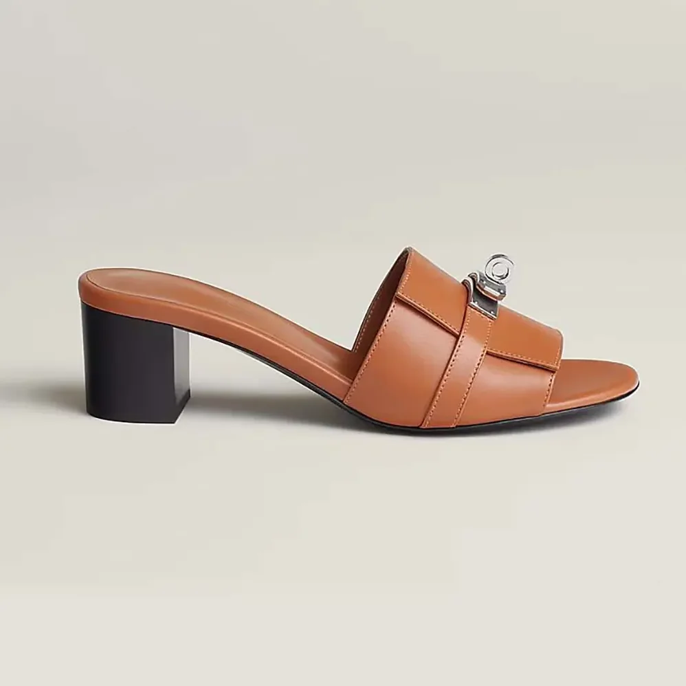 Hermes Gigi 50 Sandal for Women in Brown Hermes Gigi 50 Sandal for Women in Brown