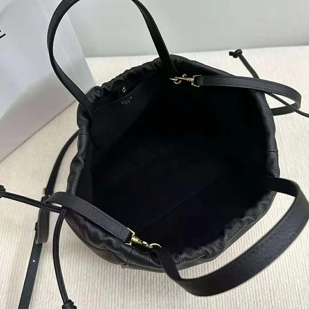 Celine Small Cabas Drawstring Cuir Triomphe in Grained Calfskin for Women Celine Small Cabas Drawstring Cuir Triomphe in Grained Calfskin for Women
