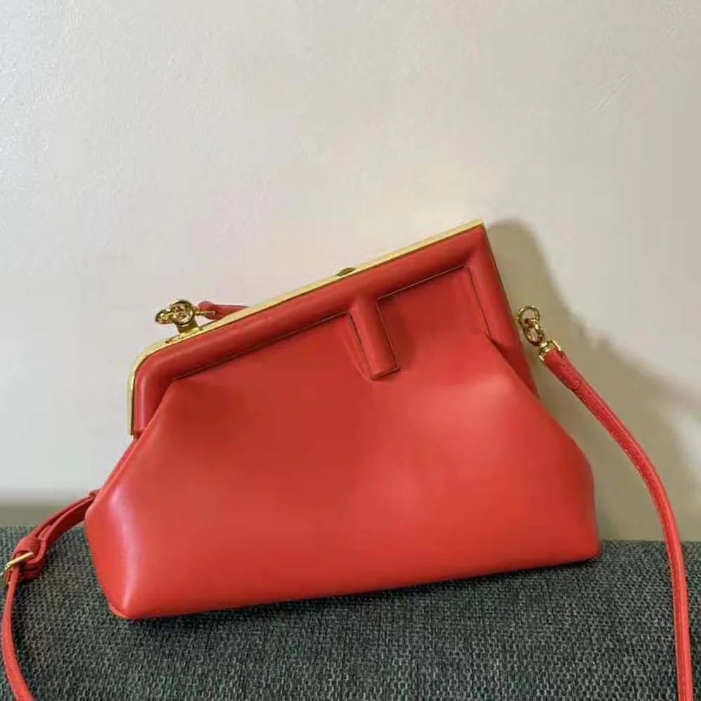 Fendi First Small Red Leather Bag for Women Fendi First Small Red Leather Bag for Women