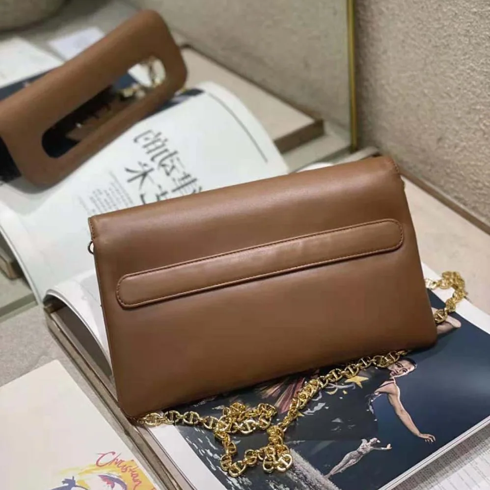 Dior Medium Diordouble Bag Smooth Calfskin for Women in Brown