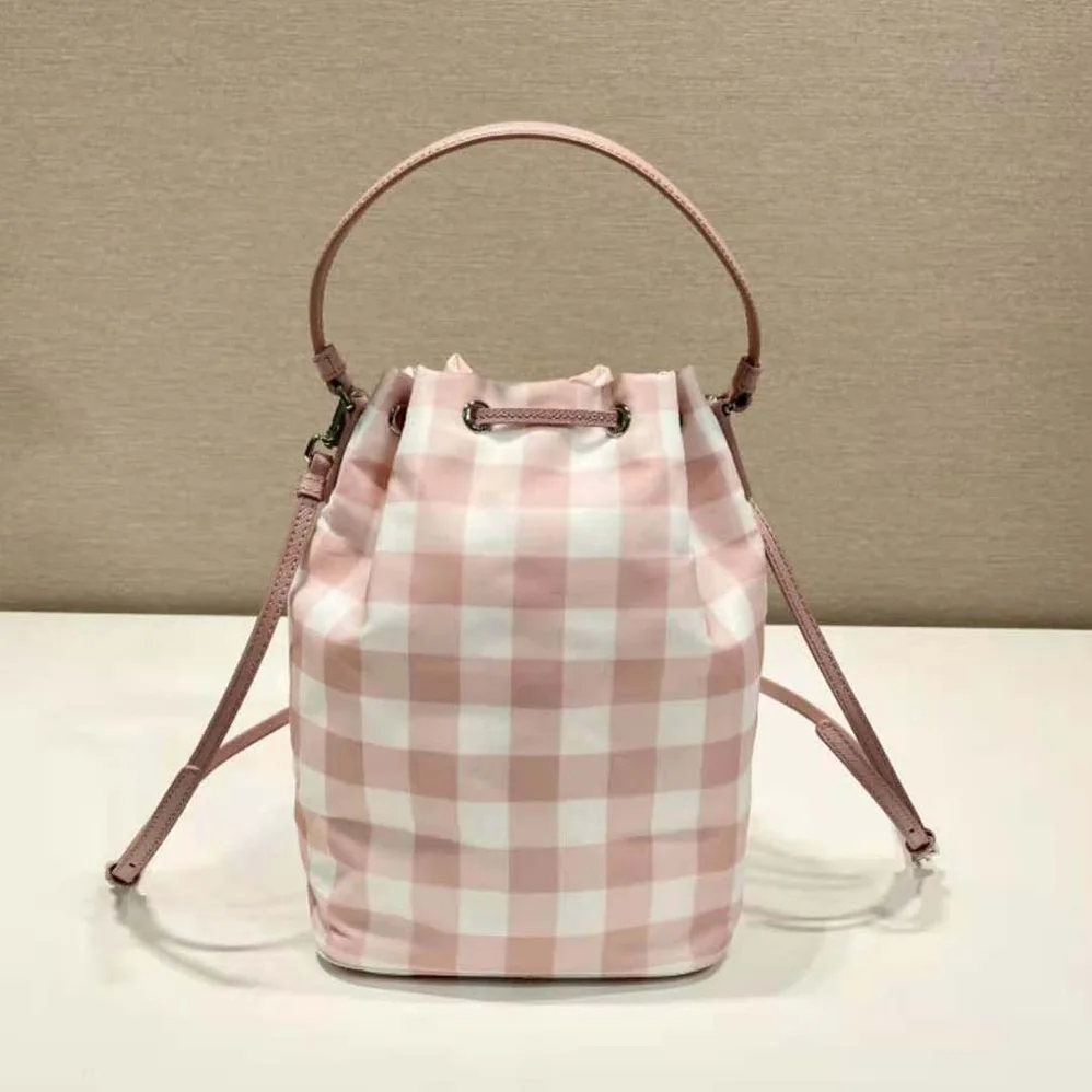 Prada Duet Printed Re-Nylon Bag for Women in Pink Prada Duet Printed Re-Nylon Bag for Women in Pink