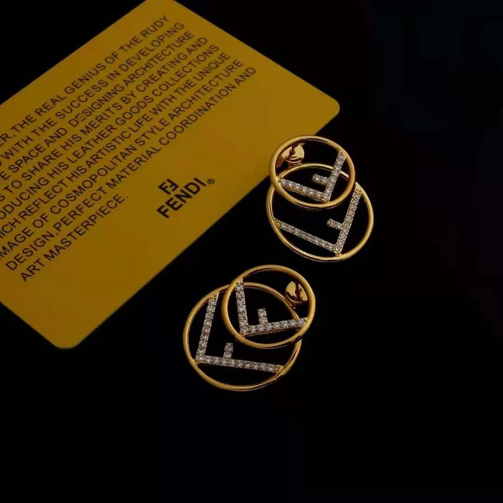 Fendi F is Fendi Earrings Gold for Women in Colored Necklace Fendi F is Fendi Earrings Gold for Women in Colored Necklace