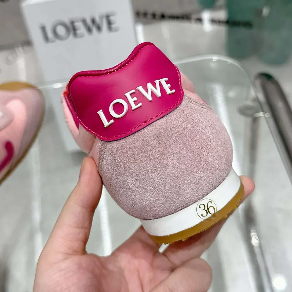 Loewe Ballet Runner 2.0 in Nylon and Calfskin for Unisex in Pink