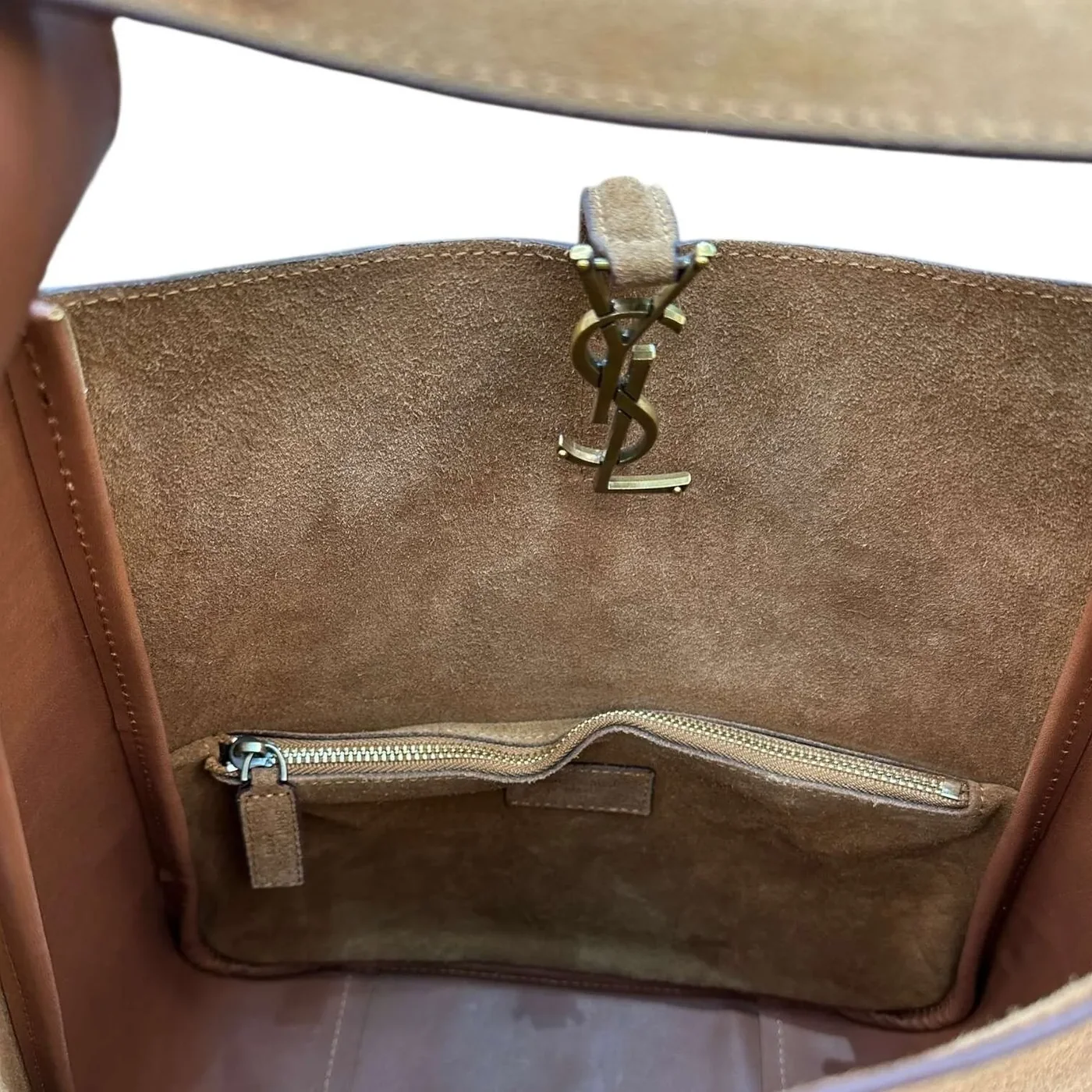 Le 5 A 7 Brown Suede Hobo Bag USA | Urban Valore