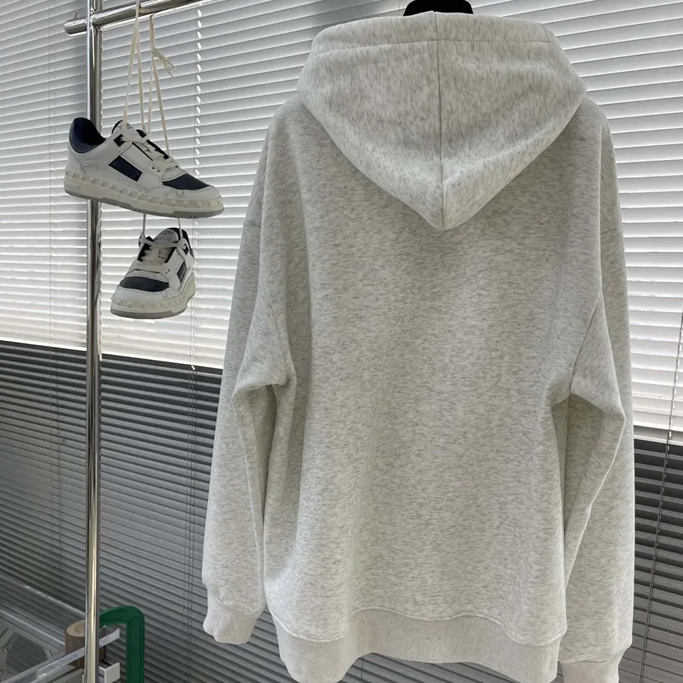 Celine Loose Hoodie in Cotton Fleece for Men in White
