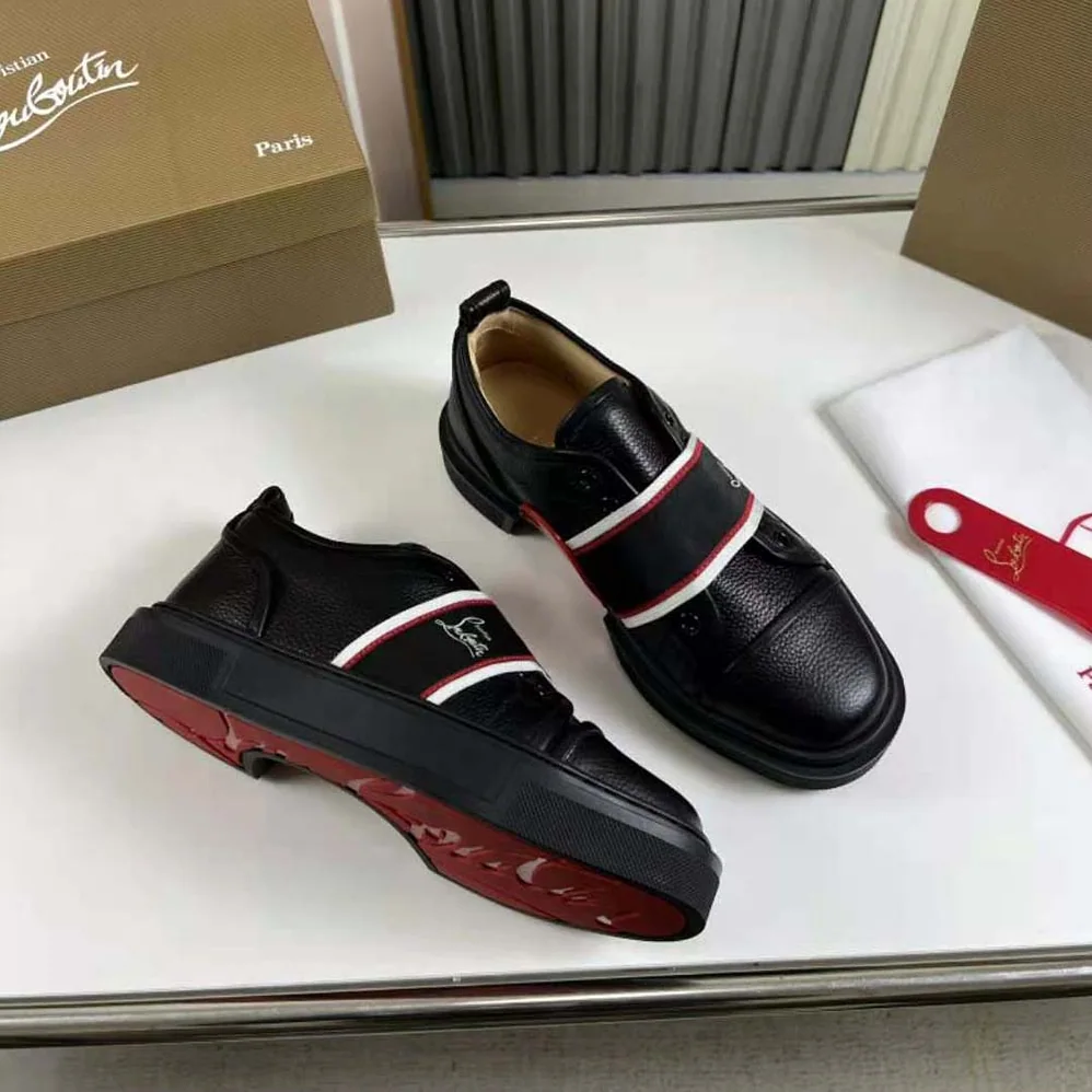 Christian Louboutin Adolescenza Sneakers for Men in Black Christian Louboutin Adolescenza Sneakers for Men in Black