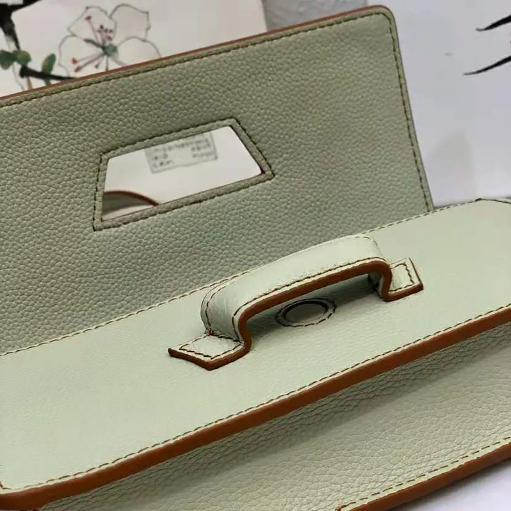 Loewe Mini Barcelona Soft Bag in Soft Grained Calfskin for Women in Lime Loewe Mini Barcelona Soft Bag in Soft Grained Calfskin for Women in Lime