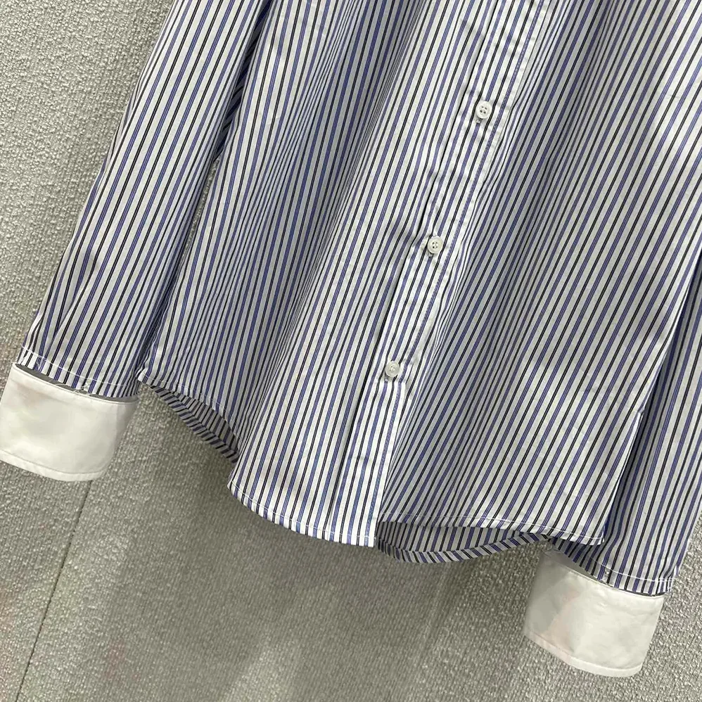Miu Miu Striped Poplin Shirt for Women
