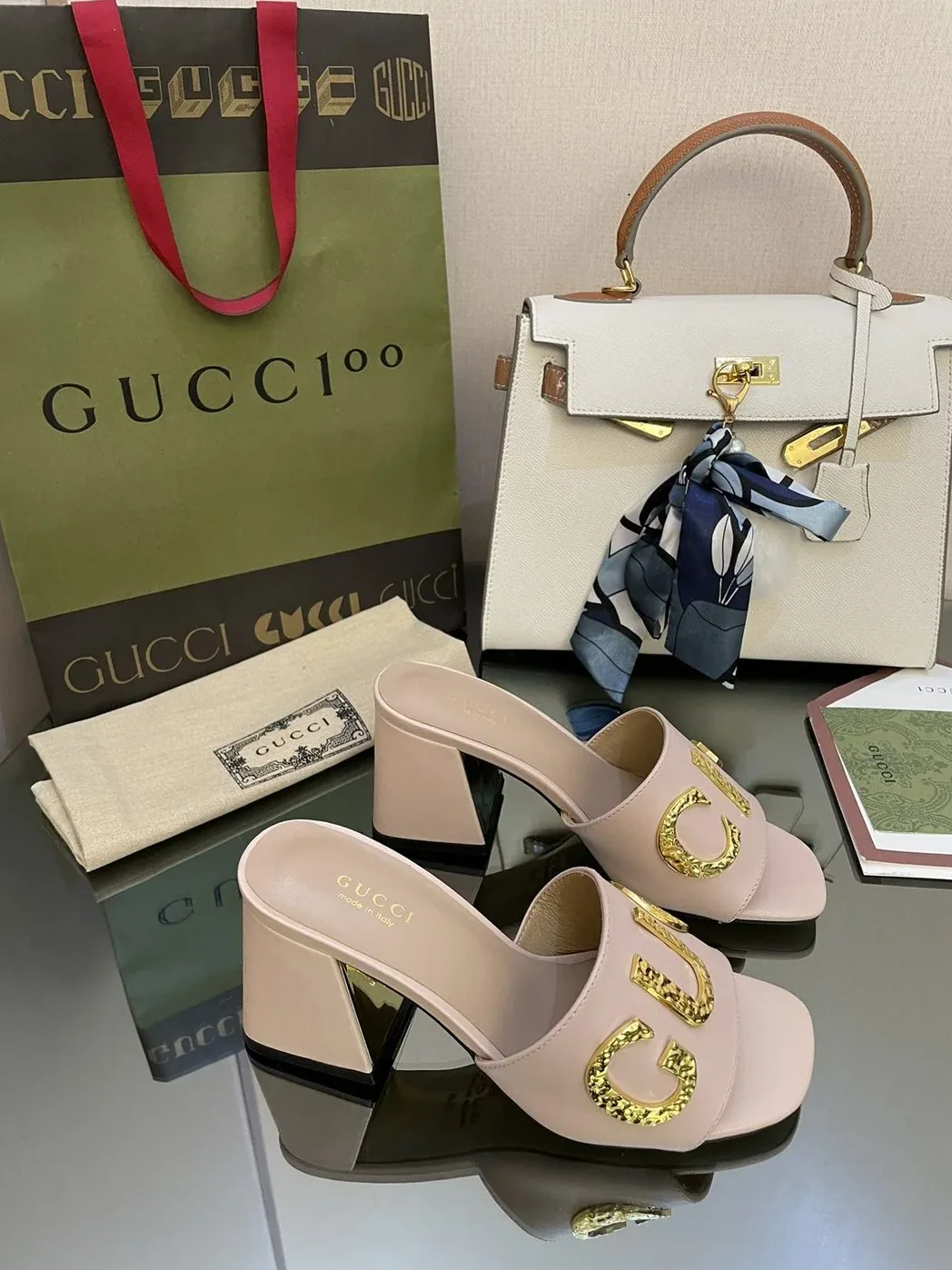 Gucci ‘Gucci' Slide Sandal Light Pink for Women