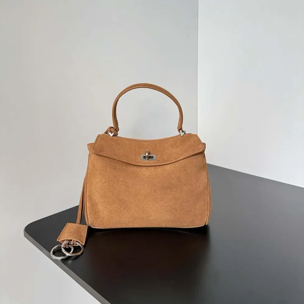 Balenciaga Rodeo Handbag Small In Camel for Women in Brown Balenciaga Rodeo Handbag Small In Camel for Women in Brown