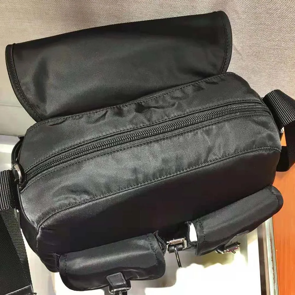 Prada Nylon Shoulder Bag for Women in Black