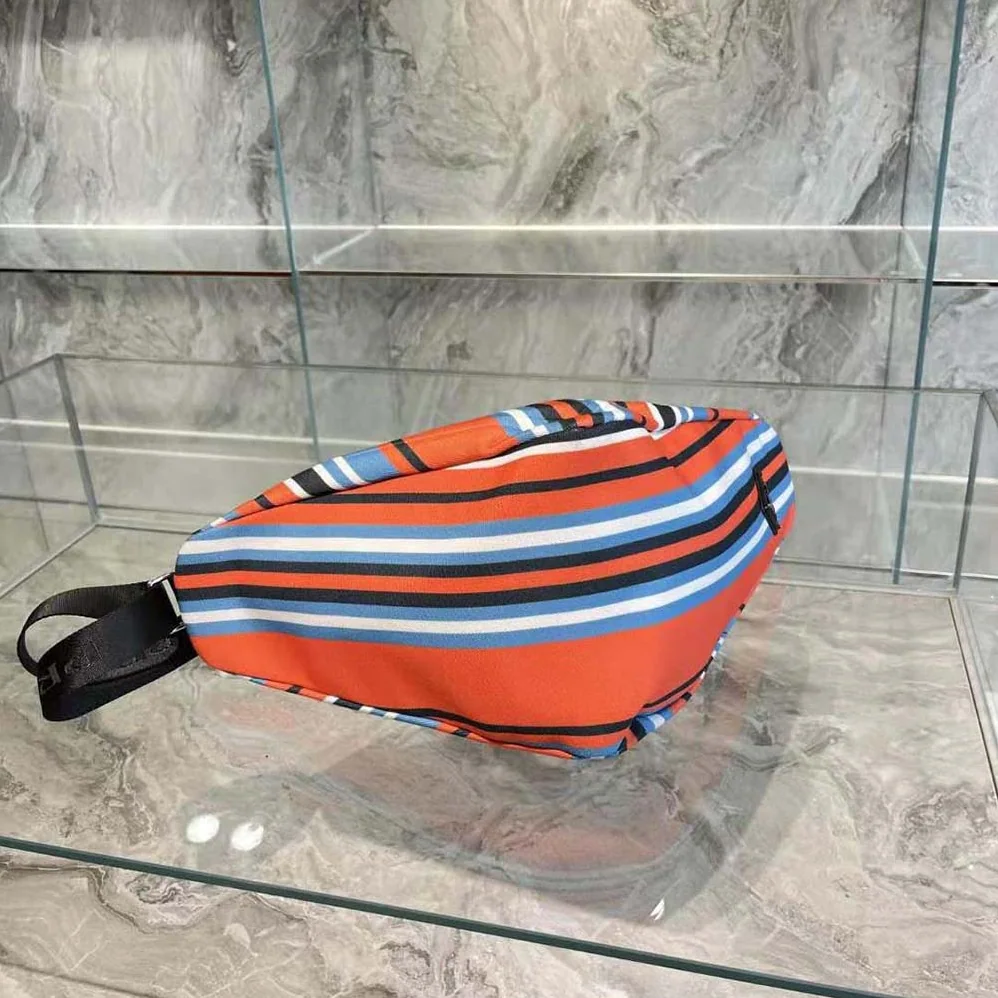 Prada Printed Canvas Prada Triangle Bag for Men in Orange Prada Printed Canvas Prada Triangle Bag for Men in Orange