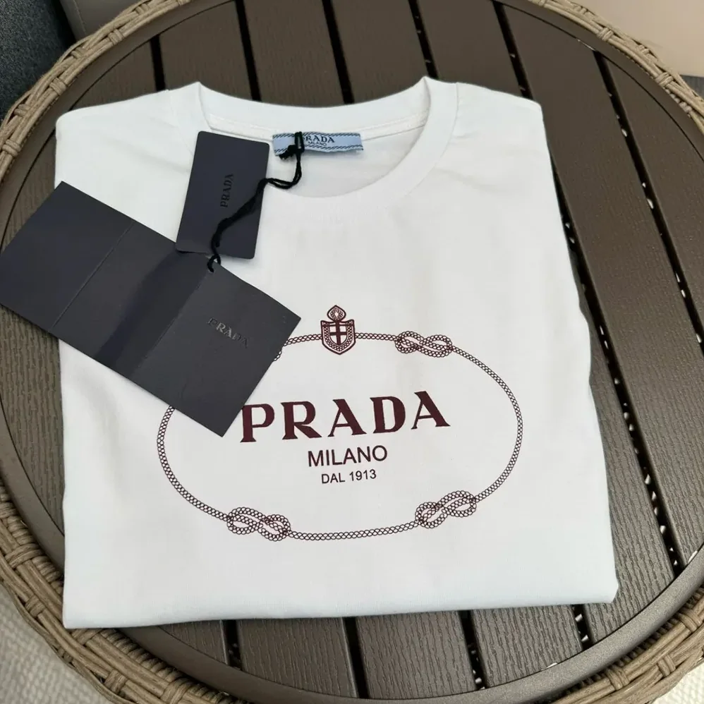 Prada Printed Jersey T for Women in shirt in Ivory