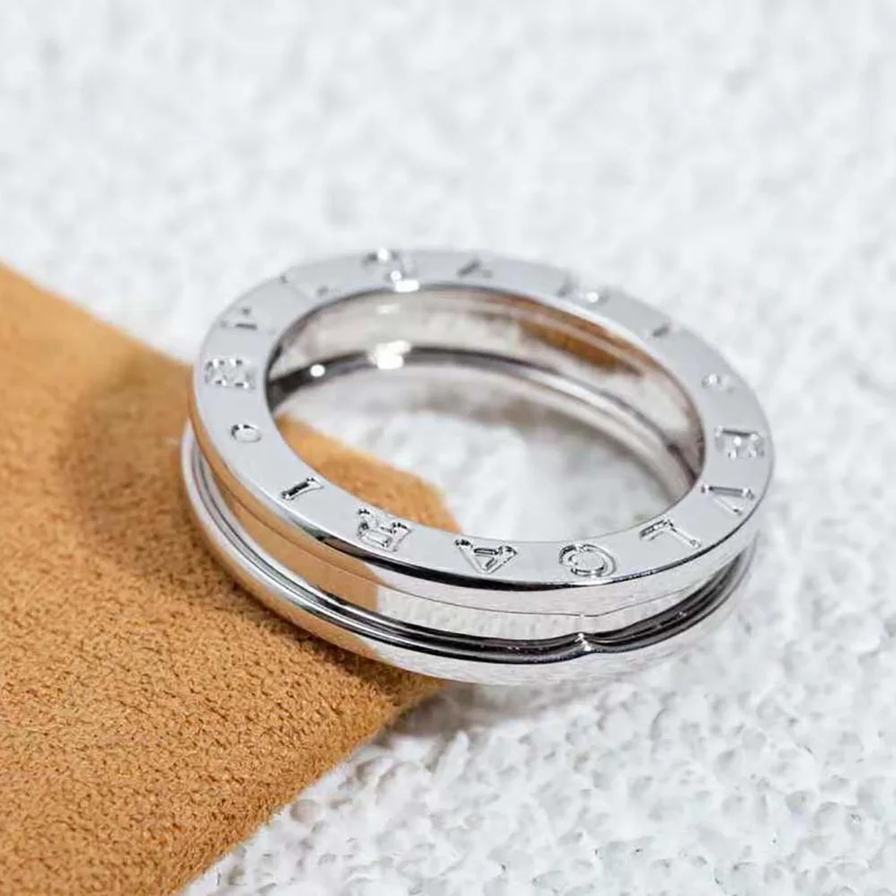 Bvlgari B.Zero1 One-Band Ring in 18 KT White Gold for Women