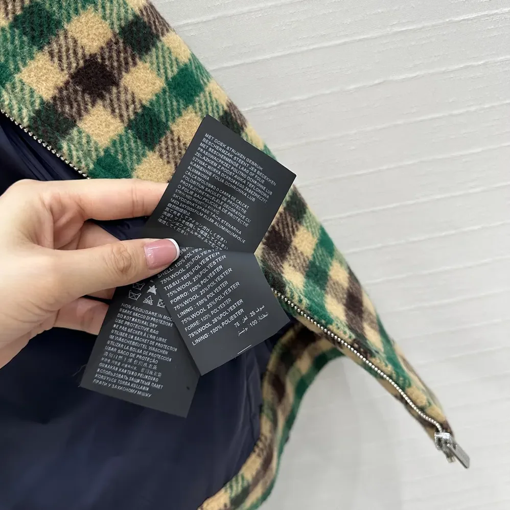 Miu Miu Gingham Check And Technical Fabric Jacket for Women
