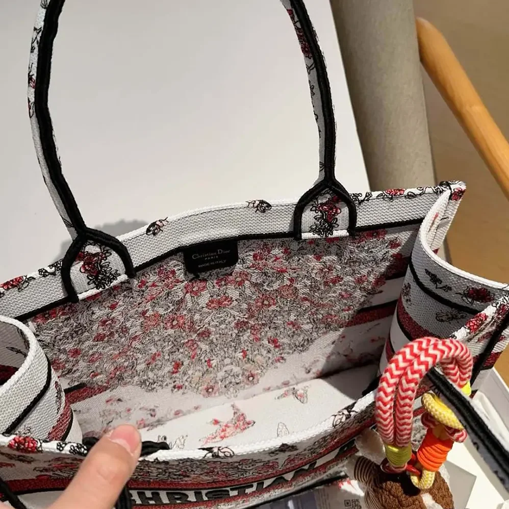 Dior Dioramour Medium Dior Book Tote Latte Embroidery for Women Dior Dioramour Medium Dior Book Tote Latte Embroidery for Women