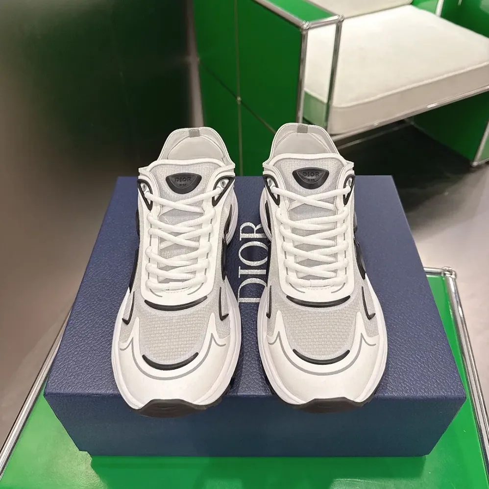Dior B30 Countdown Tech Sneaker White Semi-Transparent N3O Nylon for Unisex Dior B30 Countdown Tech Sneaker White Semi-Transparent N3O Nylon for Unisex