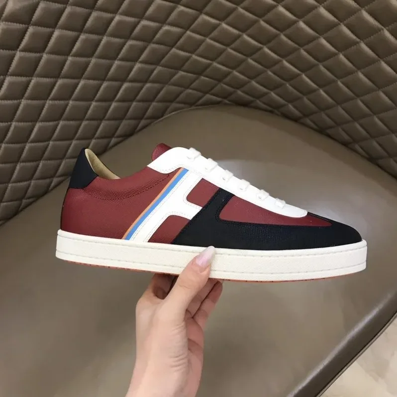 Hermes Boomerang Sneaker Green in Black