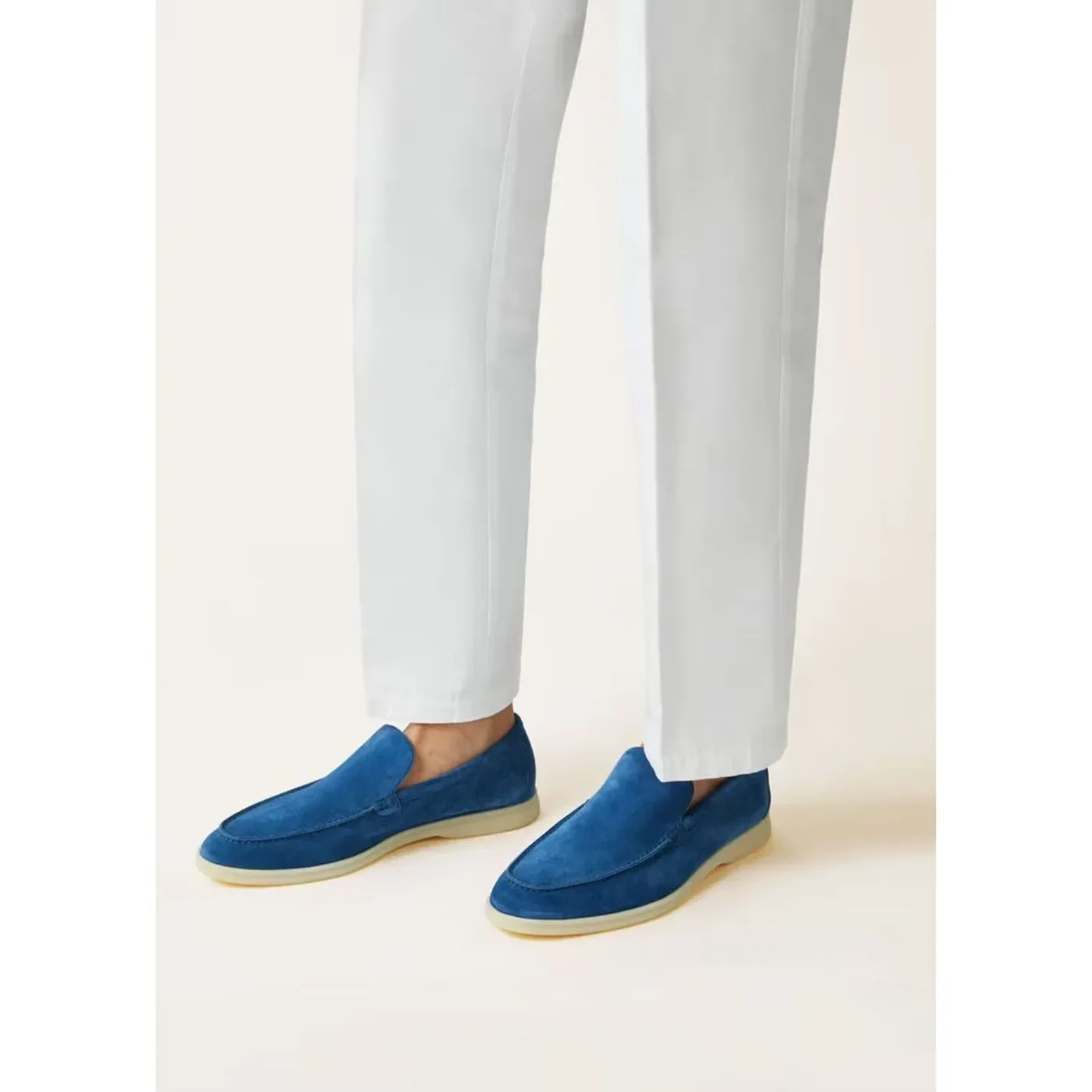 Loro Piana Summer Walk Loafers Blue