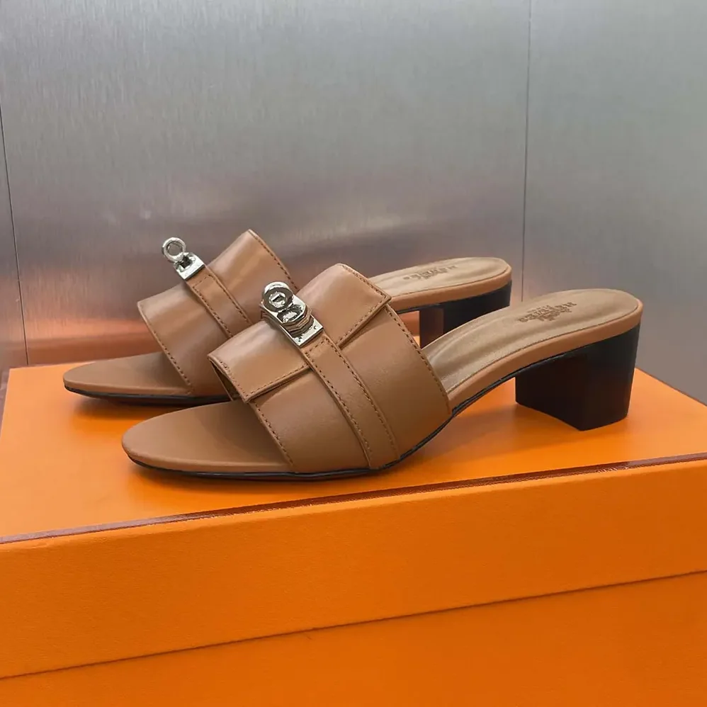 Hermes Gigi 50 Sandal for Women in Brown Hermes Gigi 50 Sandal for Women in Brown