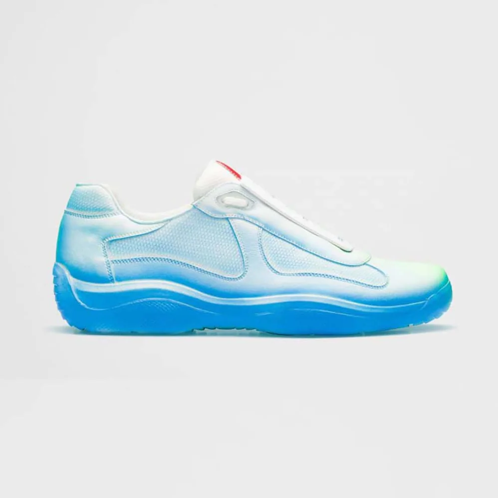 Prada Cass x Prada Americas Cup Rel3ase Sneakers for Unisex in Blue Prada Cass x Prada Americas Cup Rel3ase Sneakers for Unisex in Blue