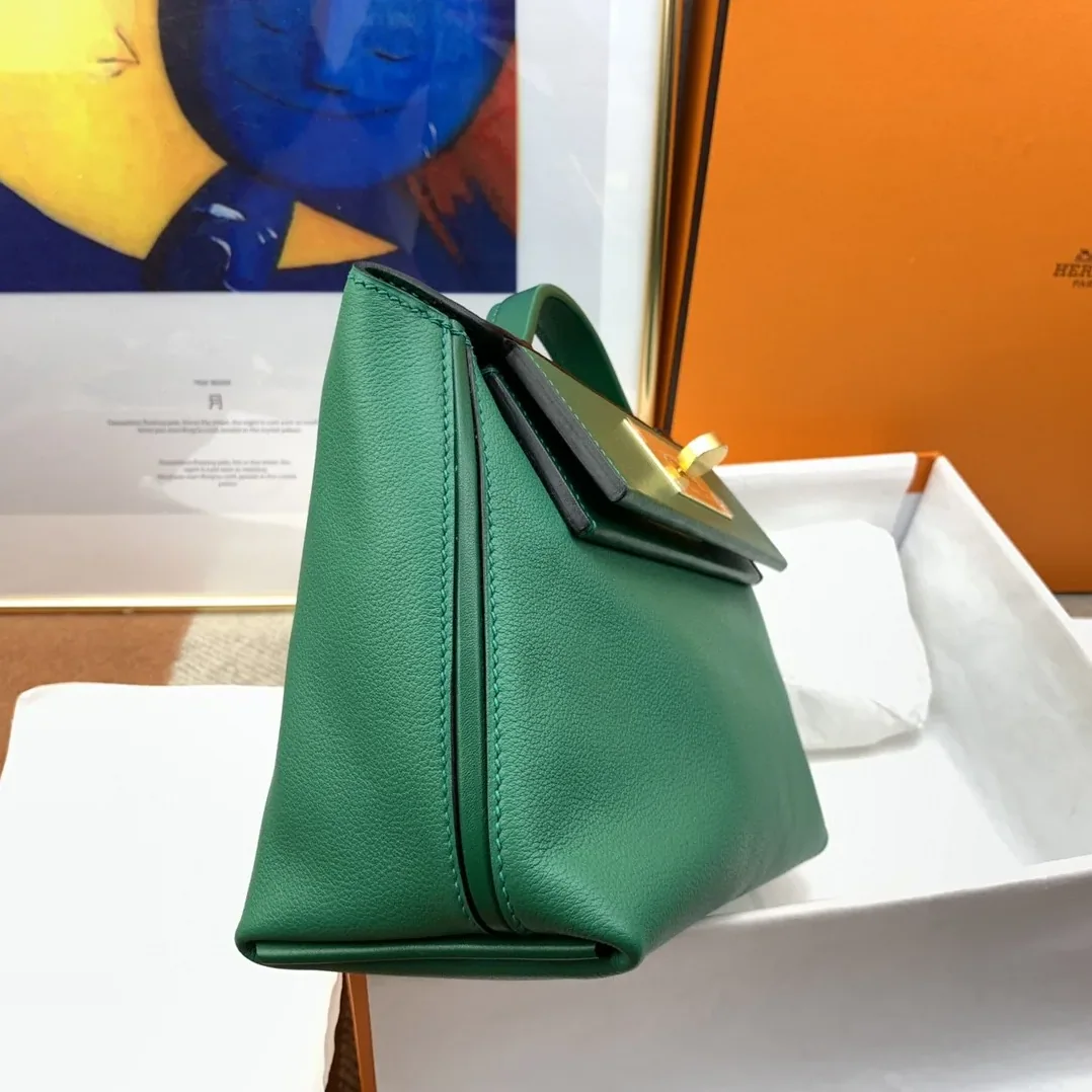 Hermes Mini Evercolor Swift Green Hermes Mini Evercolor Swift Green