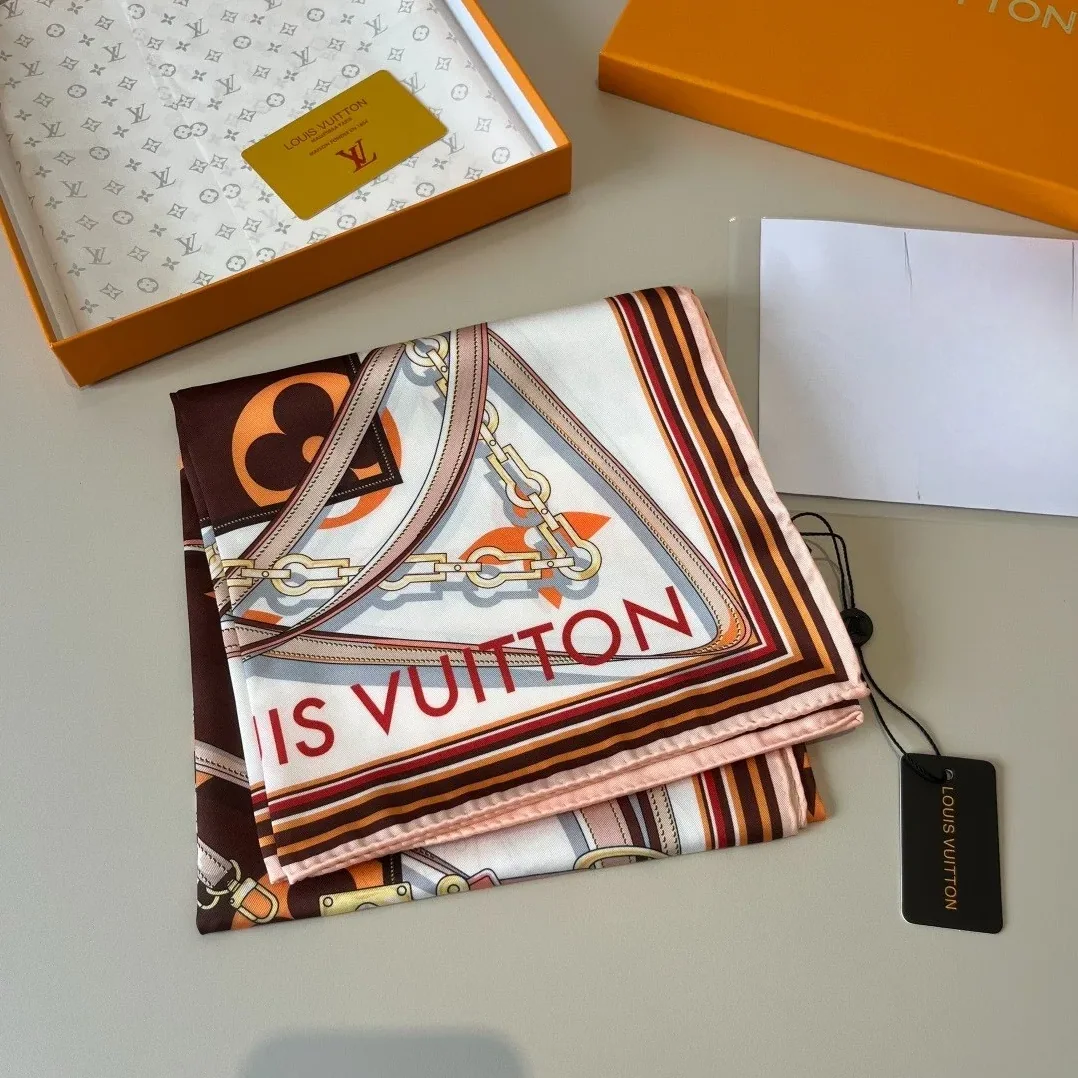 Louis Vuitton Ultimate Monogram Square 90 Scarf Brown /