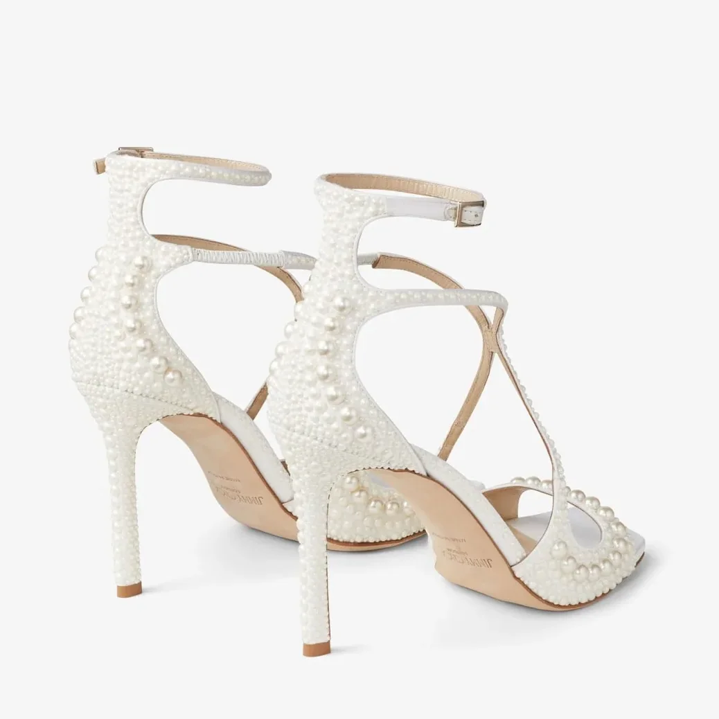 Jimmy Choo Azia 95 White AZIA95WOZ_S Jimmy Choo Azia 95 White AZIA95WOZ_S