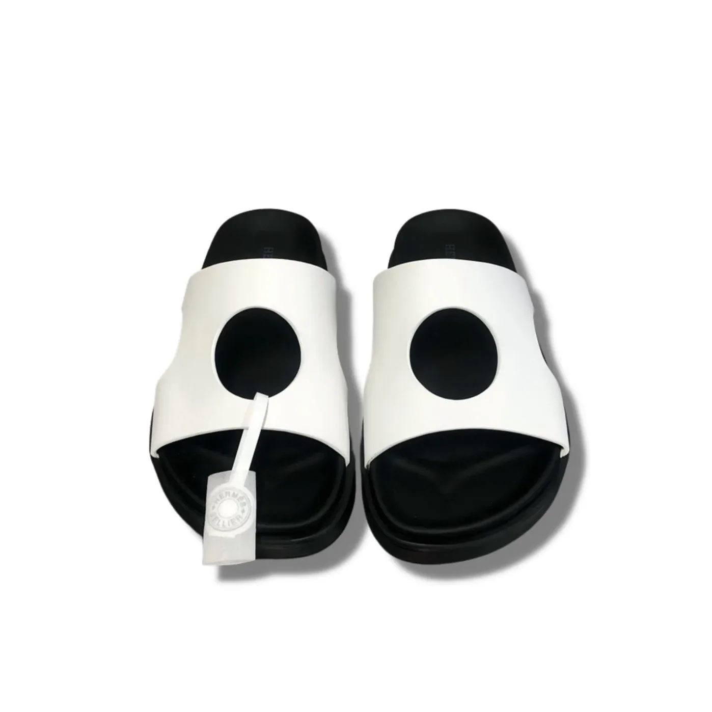 Hermes Edith Sandal White Hermes Edith Sandal White