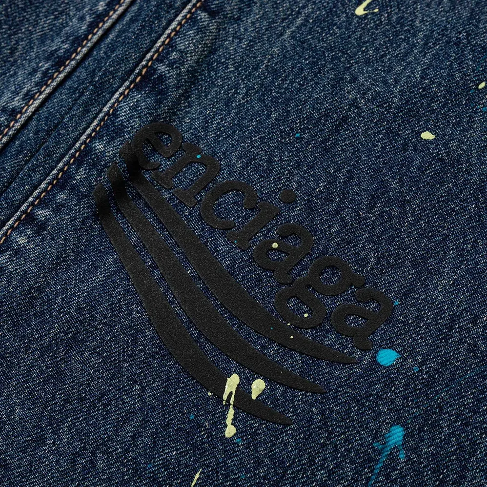Balenciaga Tattoo Baggy Pants in Dark Grey Cotton Denim for Women Balenciaga Tattoo Baggy Pants in Dark Grey Cotton Denim for Women