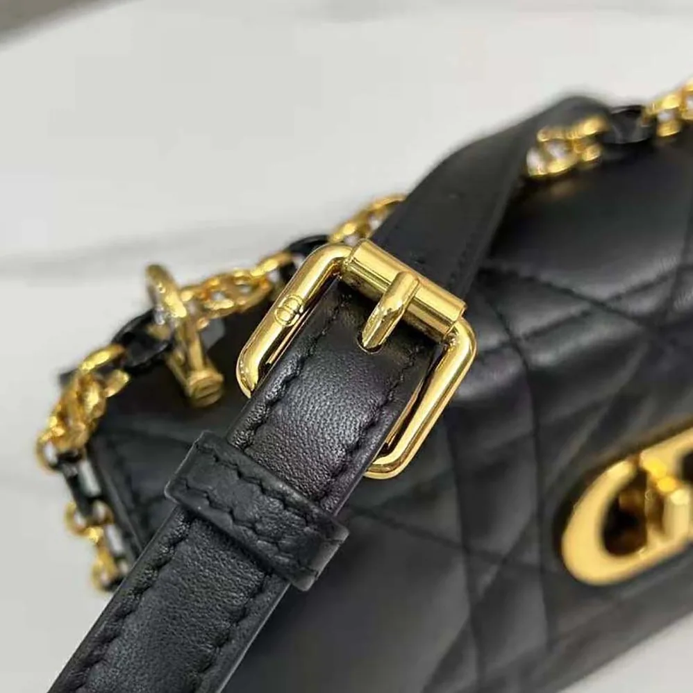 Dior Miss Caro Mini Bag Caramel Black Macrocannage Lambskin for Women Dior Miss Caro Mini Bag Caramel Black Macrocannage Lambskin for Women