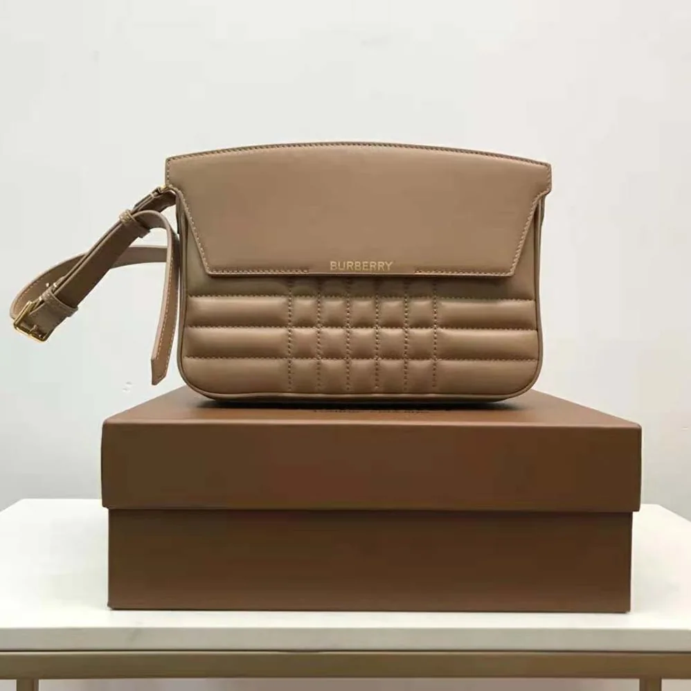 Burberry Quilted Leather Catherine Shoulder Bag for Women in Sandy Burberry Quilted Leather Catherine Shoulder Bag for Women in Sandy