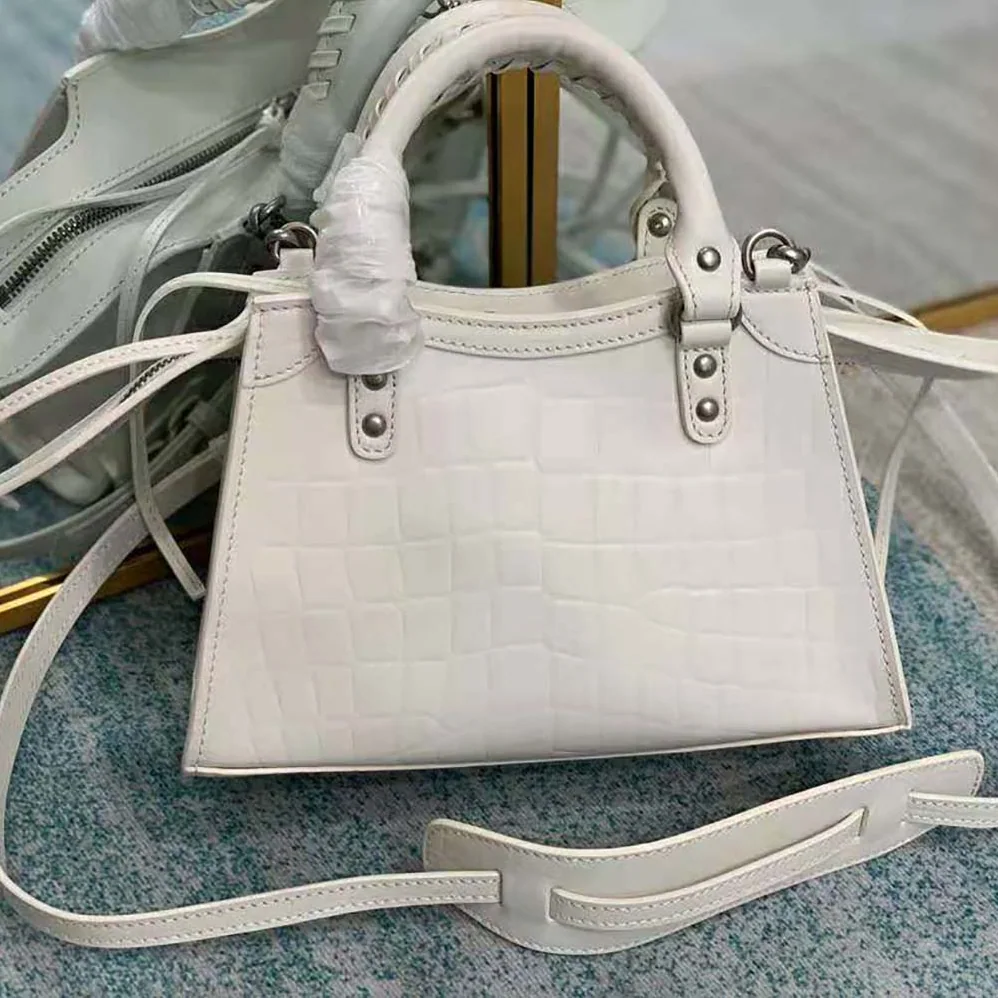 Balenciaga Neo Classic Mini Top Handle Bag for Women in White