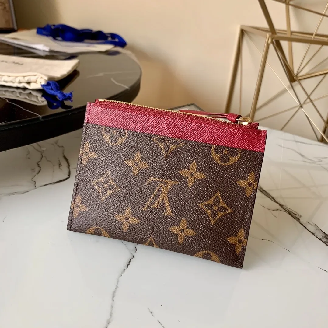 Louis Vuitton Zipped Card Holder Monogram Canvas Fuchsia