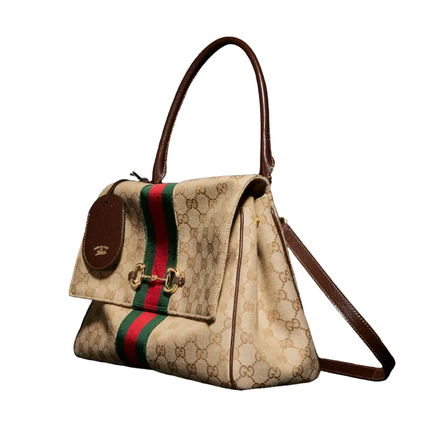 Gucci Paparazzo Medium Top Handle Bag in Chestnut Gold Hardware Gucci Paparazzo Medium Top Handle Bag in Chestnut Gold Hardware