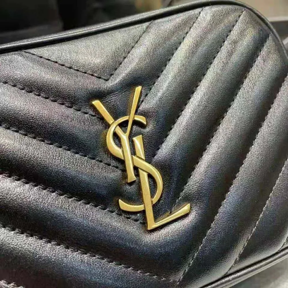 Saint Laurent YSL Lou Belt Bag in Matelasse Leather for Women in Black Saint Laurent YSL Lou Belt Bag in Matelasse Leather for Women in Black