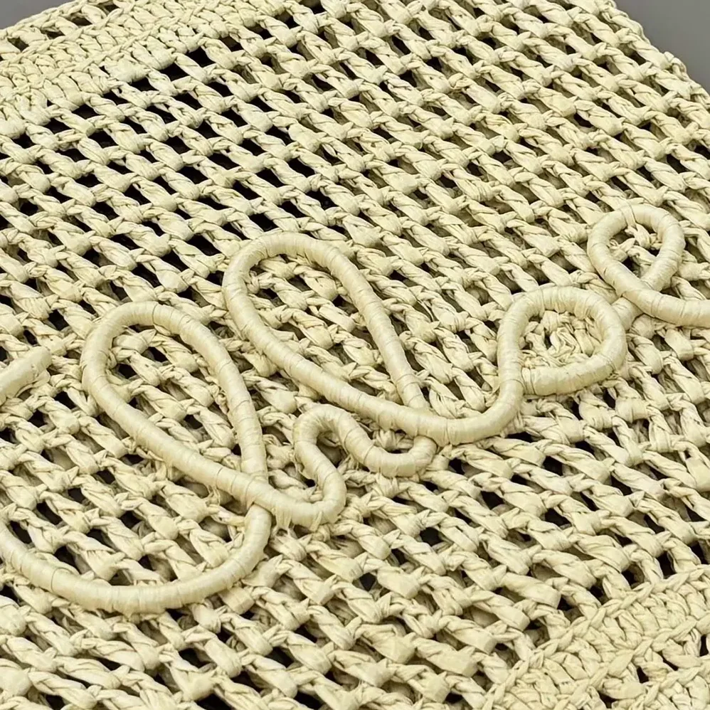 Chloe Small Summer Banana Tote Bag in Raffia for Women in Sandy