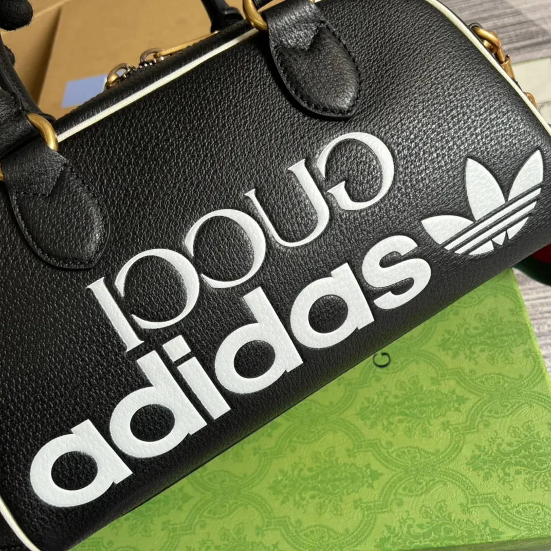 Gucci x Adidas Mini Duffle Bag Black Gucci x Adidas Mini Duffle Bag Black