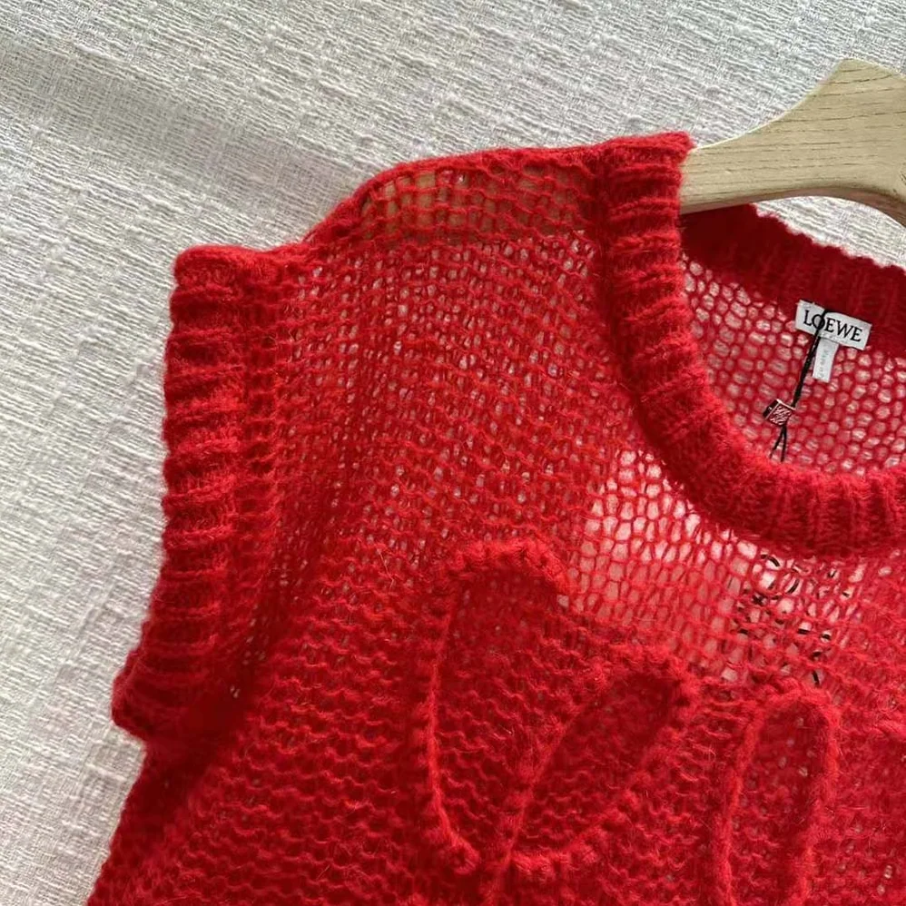 Loewe Anagram Vest in Mohair for Women Loewe Anagram Vest in Mohair for Women