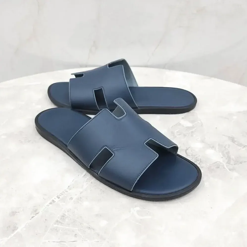 Hermes Izmir Sandal for Unisex in Navy